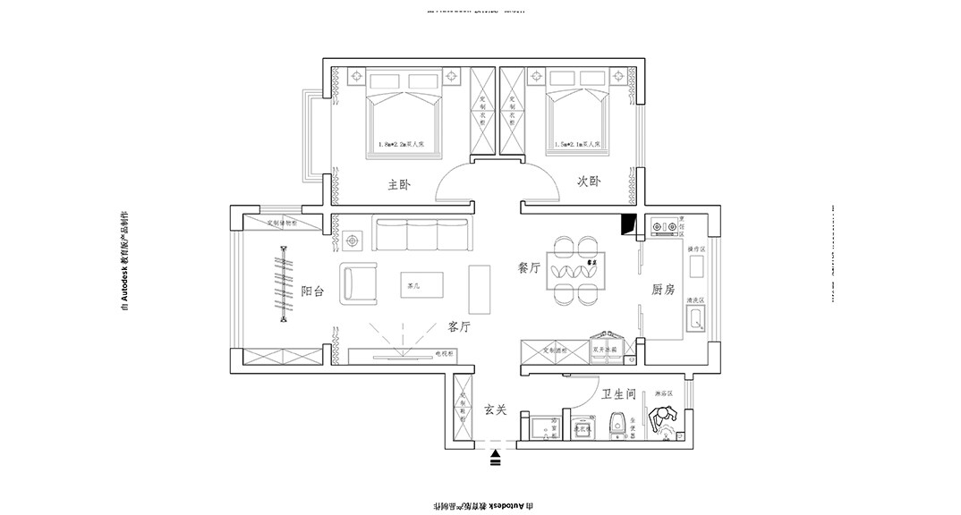 青安·海悅居86㎡二室二廳右衛(wèi)左南邊戶(hù)戶(hù)型布置圖.jpg